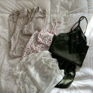 Silk and Lace Camisole Set